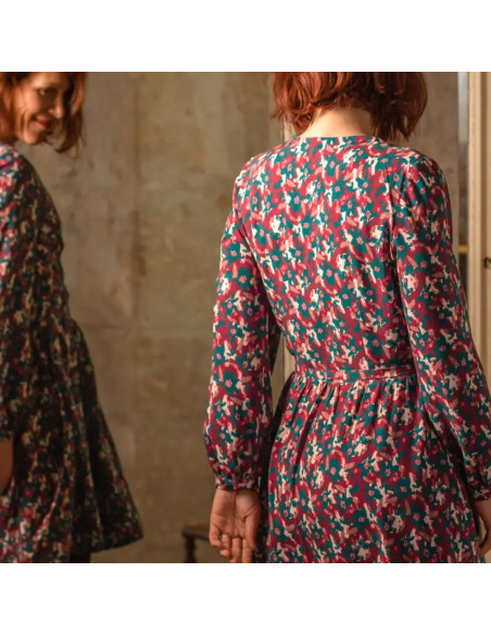 Tissu viscose Edel Rouge Brique - Églantine & Zoé