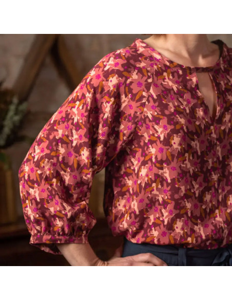 Tissu viscose Edel Terracotta - Églantine & Zoé