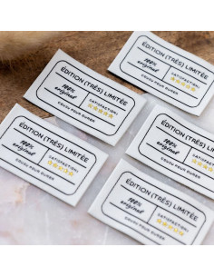 Lot de 5 étiquettes à coudre - Édition très limitée