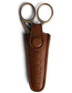Etui de protection en cuir pour ciseaux à broder Muud Espoo - Rich Brown 2