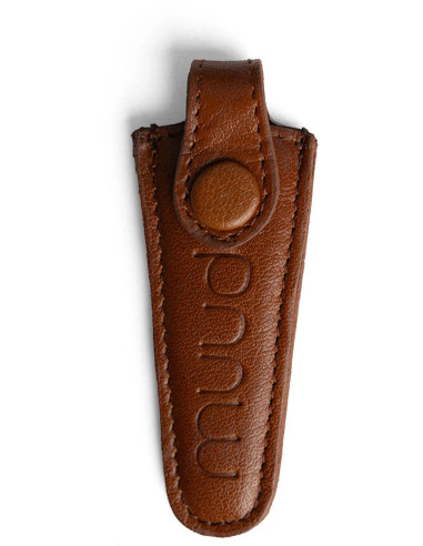 Etui de protection en cuir pour ciseaux à broder Muud Espoo - Rich Brown
