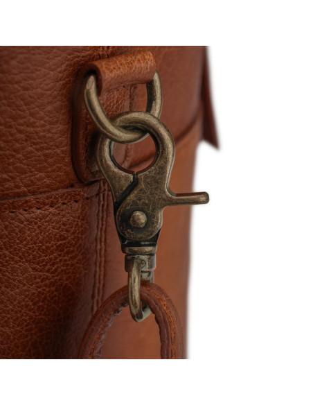 Sac de rangement en cuir pour le tricot Muud Saturn édition limitée - Rich Brown