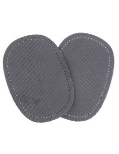 Coudières thermocollantes velours Gris
