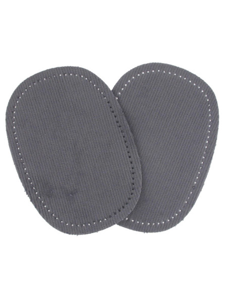 Coudières thermocollantes velours Gris