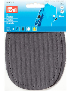 Coudières thermocollantes velours Gris 2