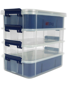 Boite de rangement 4 niveaux empilables Restyle