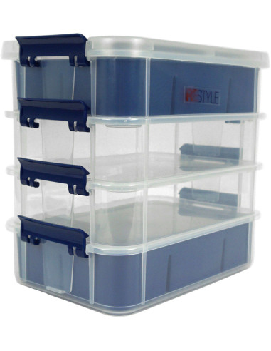 Boite de rangement 4 niveaux empilables Restyle