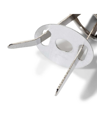 Lot 4 patins pour sacs 15 mm - Argent