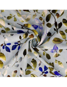 Tissu viscose - Kelston bleu