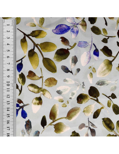 Tissu viscose - Kelston bleu