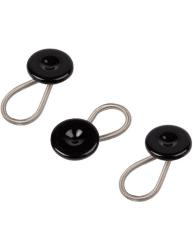Lot de 3 boutons rallonge - Noir