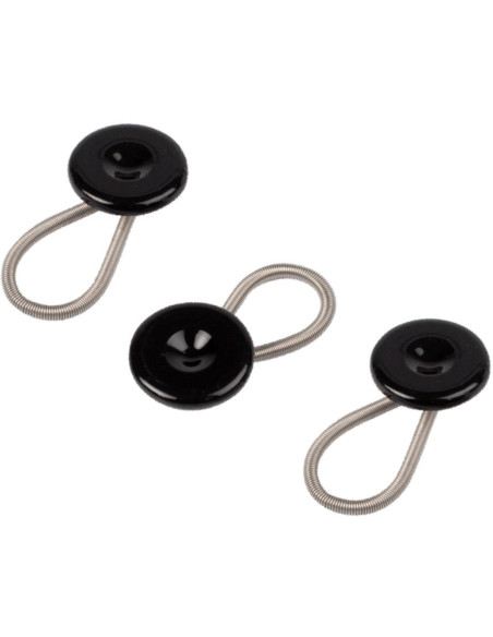 Lot de 3 boutons rallonge - Noir