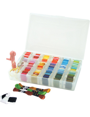 Boite de rangement pour fils à broder - L