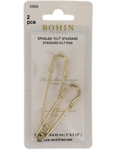 Lot de 2 épingles kilt - Doré 2