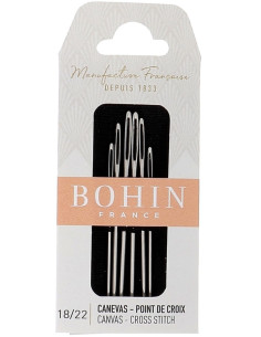 Aiguilles point de croix, canevas et tricot sans pointe avec double chas 2