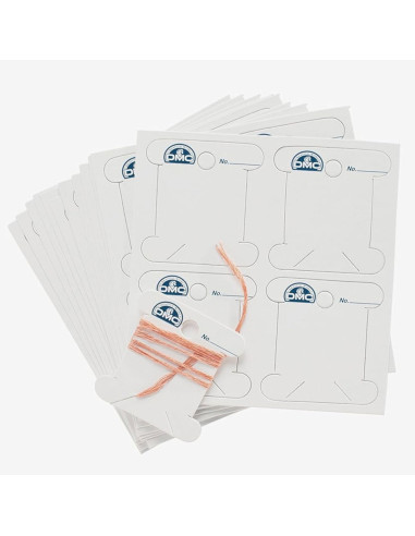 Set de 56 cartonnettes pour fils à broder DMC