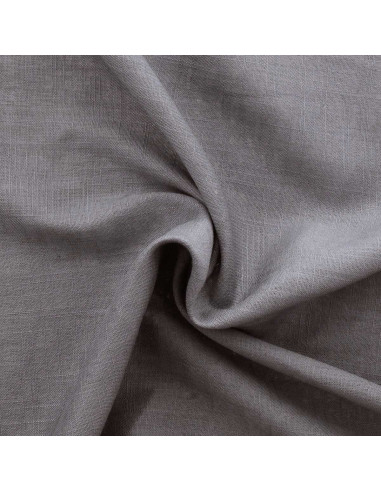 Tissu lin viscose - Gris