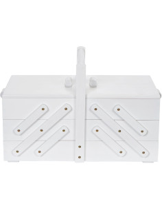 Travailleuse couture en bois Blanc L