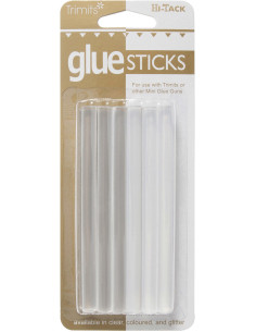Set de 12 bâtons de colle transparents pour pistolet à colle Hi-Tack