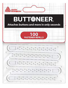 Set de 100 agrafes recharges pour l´outil de pose pour boutons