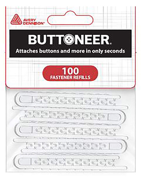 Set de 100 agrafes recharges pour l´outil de pose pour boutons
