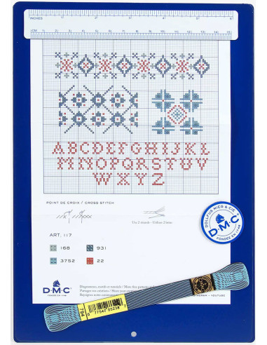 Tableau magnétique avec support escamotable 18 x 26 cm DMC