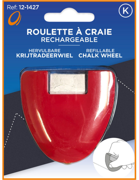 Roulette à craie rechargeable