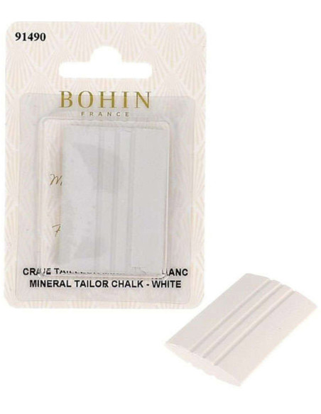 Craie tailleur rectangulaire minérale blanche Bohin