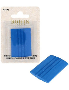 Craie tailleur rectangulaire minérale bleue Bohin