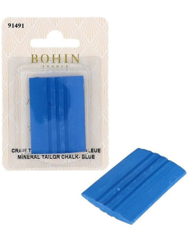 Craie tailleur rectangulaire minérale bleue Bohin