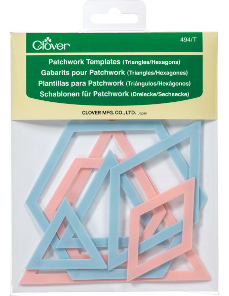 Gabarits patchwork - Triangle et Hexagone