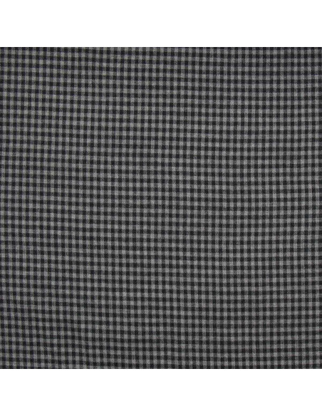 Tissu flanelle à carreaux - Gris