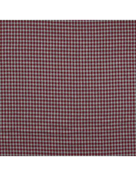 Tissu flanelle à carreaux - Bordeaux