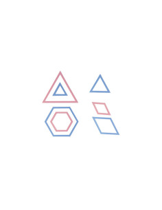 Gabarits patchwork - Triangle et Hexagone 2