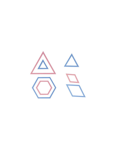 Gabarits patchwork - Triangle et Hexagone