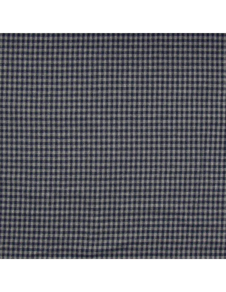 Tissu flanelle à carreaux - Bleu