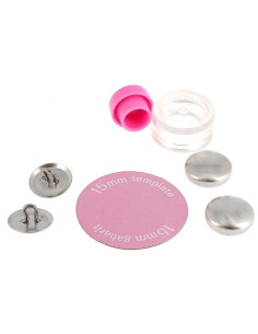 Boite de 6 boutons à recouvrir avec outil de pose Bohin - 15 mm 2