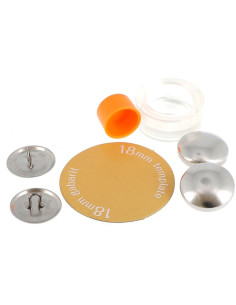 Boite de 5 boutons à recouvrir avec outil de pose Bohin - 18 mm 2