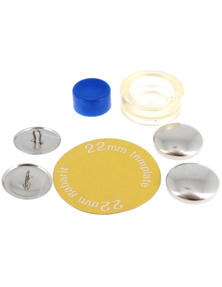 Boite de 4 boutons à recouvrir avec outil de pose Bohin - 22 mm