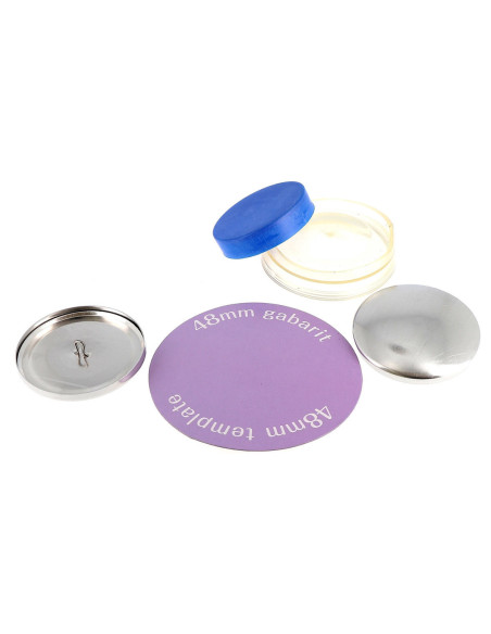 Boite de 2 boutons à recouvrir avec outil de pose Bohin - 48 mm