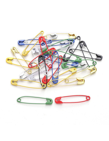 Boite de 320 épingles de sûrété 32 mm coloris assortis