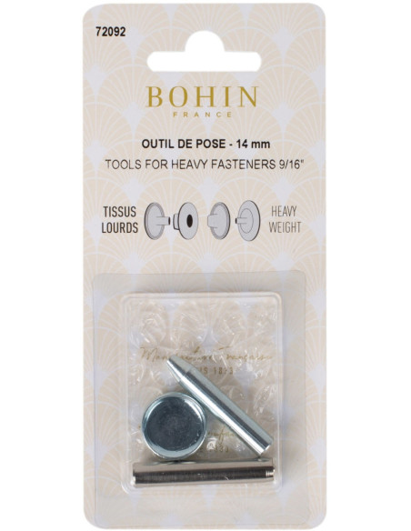 Outil de pose matrice métallique pour tissus lourds Bohin