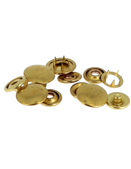 Boite de 8 pressions sans couture jersey 12 mm Bohin - Doré
