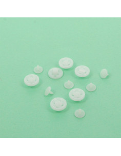 Boutons magiques blancs pour chemises Bohin 2