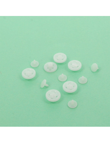 Boutons magiques blancs pour chemises Bohin