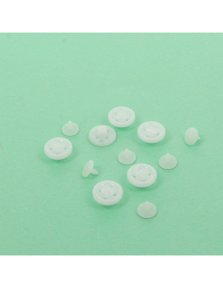 Boutons magiques blancs pour chemises Bohin