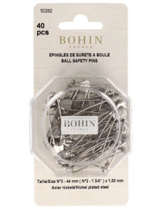 Boite de 40 épingles à nourrice à boule 44 mm Bohin