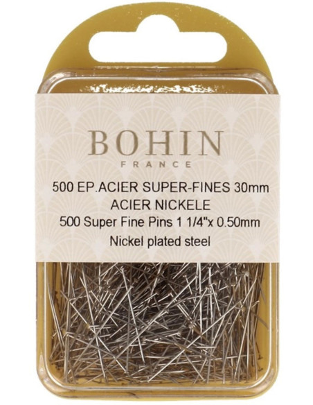Boite de 500 épingles super-fines Bohin
