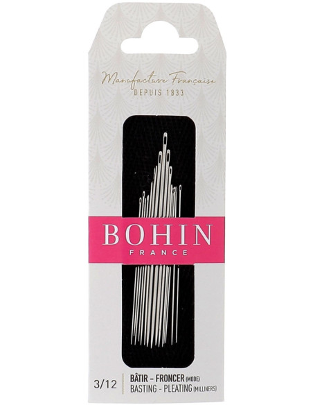 Aiguilles à bâtir et à froncer, mode Bohin