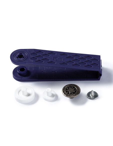Boite de 8 boutons jeans 17mm